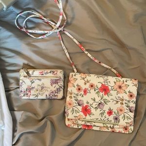 Floral Purse with Wallet